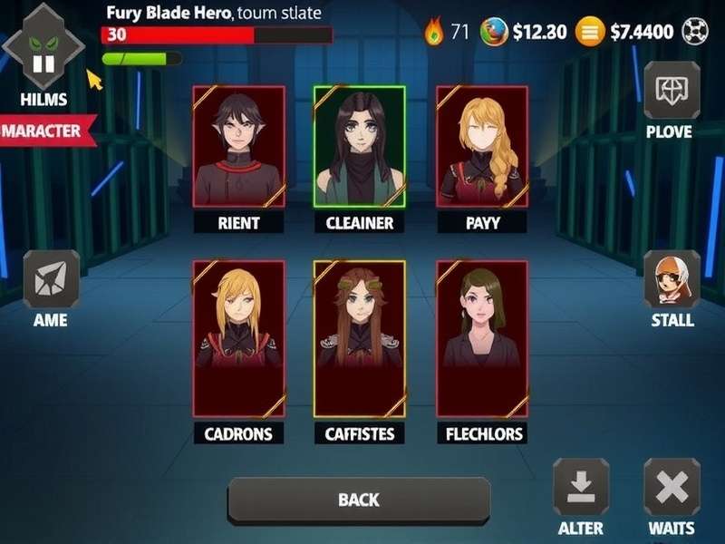 Fury Blade Hero Character Customization